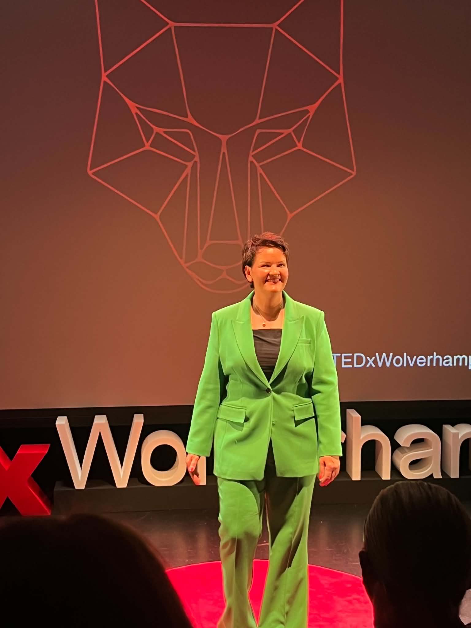 Violeta Saladiene — the great moment at TEDx stage